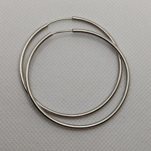 Jewelry - Large sterling  hoops